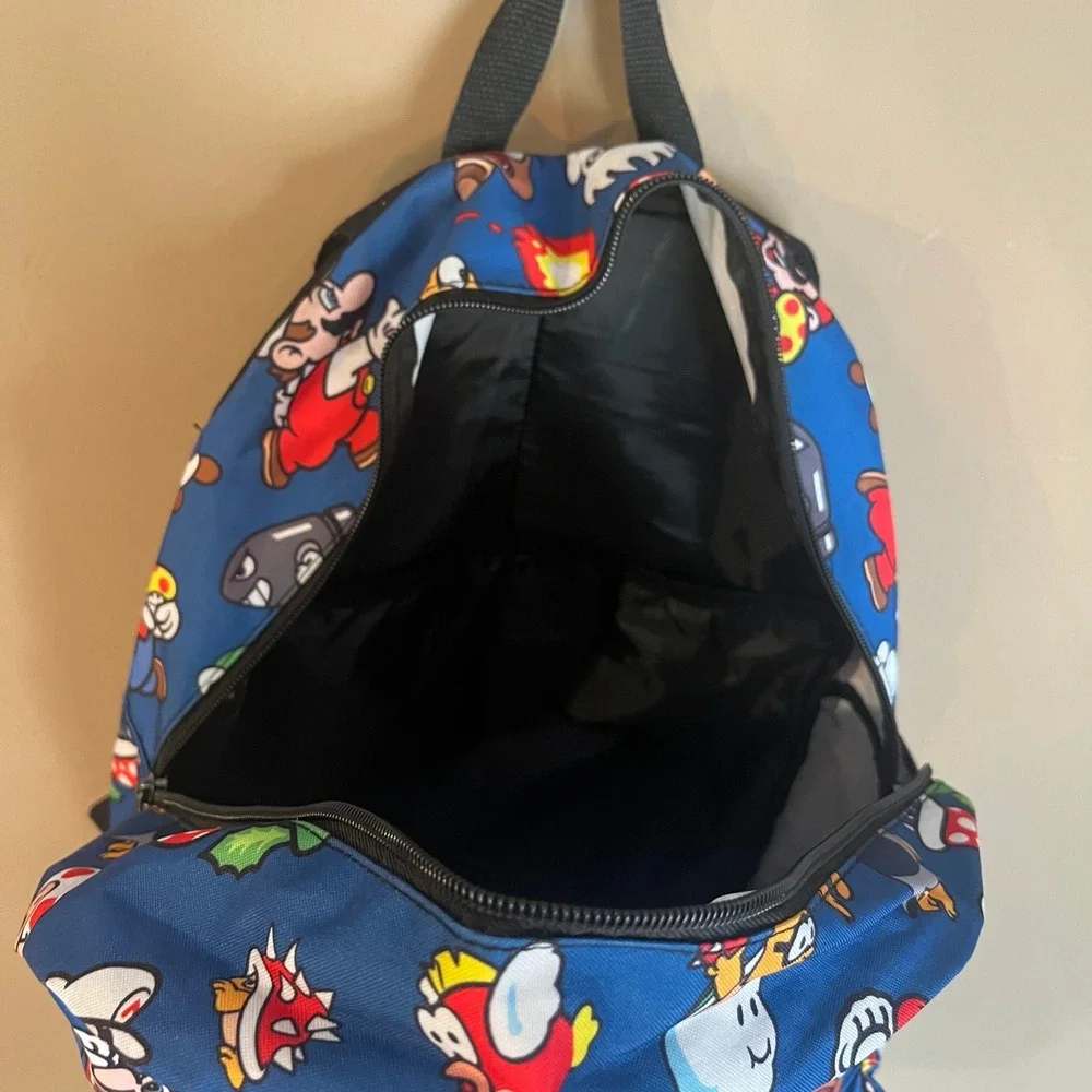 Nintendo Super Mario Bros Backpack Blue All Over Print Kids School Bag 2020
